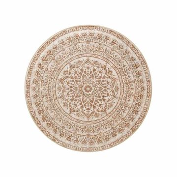 Carpet 120cm., white/beige