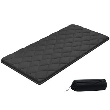 Materac tatami VEVOR KZ-005, składany, czarny, 99,1 × 203,2 × 8,9 cm