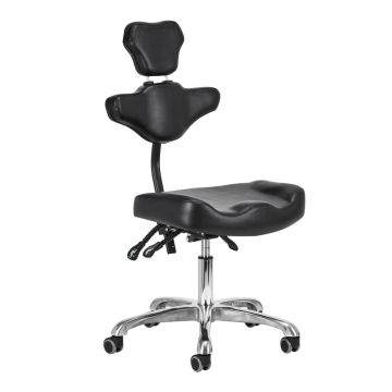 Tattoo chair PRO INK 973, hydraulic adjustment 47–59 cm, Black