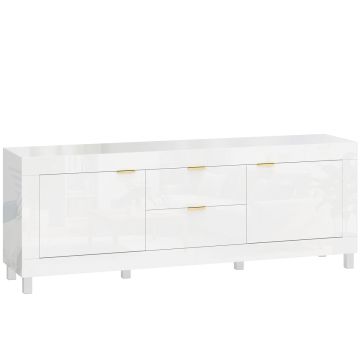 Szafka RTV, 2 szafki, 2 szuflady, 180 × 40 × 66 cm