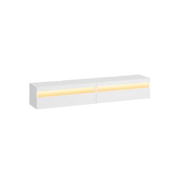 Szafka RTV VASAGLE LTV133B02, wisząca, biała, 178 × 35 × 30 cm