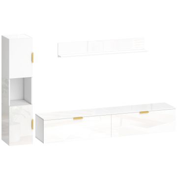 Zestaw stojaków pod TV, 3 części, 180 × 33 × 30 cm