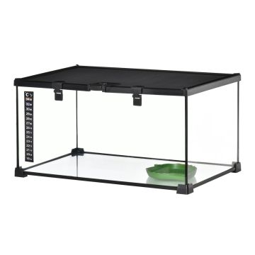 Terrarium PawHut 50x30x25cm., czarne