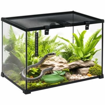 Terrarium PawHut 50x30x35cm., czarne