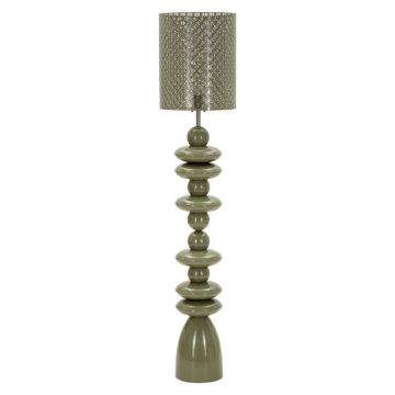 Lampa stojąca, 1 źródło światła, zielona, ​​Ø 33 × 160 cm
