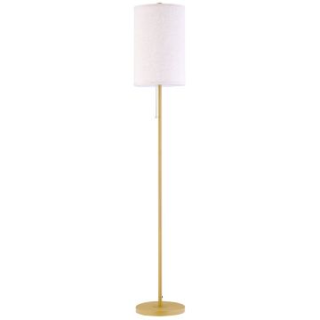 Floor lamp Homcom 25x25x157cm., white/gold color