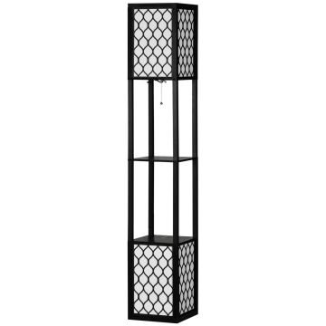 Floor lamp Homcom 26x26x156cm., black