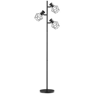 Floor lamp Homcom 28x28x169cm., black