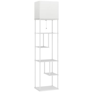 Floor lamp, with 5 shelves, 40 × 171 × 29 cm