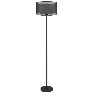 Floor lamp, with double shade, black/white, Ø 33 × 152.5 cm