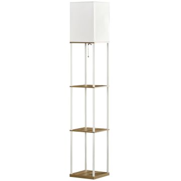 Floor lamp with shelves, 3 shelves, 26 × 26 × 159 cm