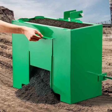 Tractor ballast box VEVOR, 363 kg, Green, 61.5 × 38.3 × 55 cm