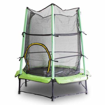 Trampolina dla dzieci 140 cm, jasnozielona