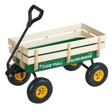 Wózek dziecięcy ciągniony VEVOR TC4201, zielony, 102 × 52 × 53 cm