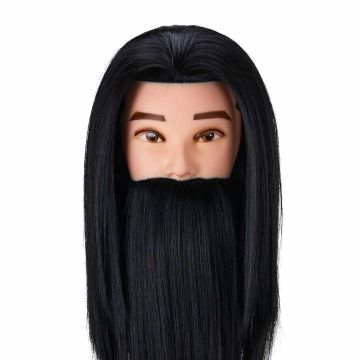 Gabbiano WZ4 training head, with beard, Black
