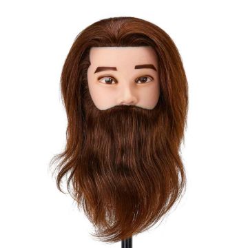 Training head Gabbiano WZ4, with beard, Brown
