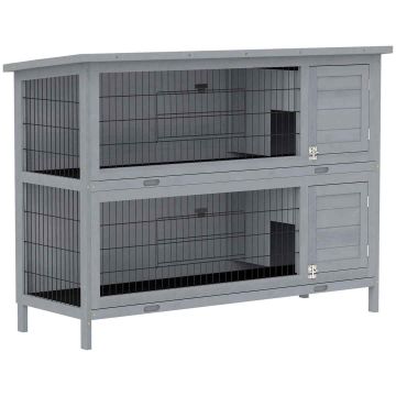 Rabbit cage, two-tier, 136.4 × 93 × 50 cm