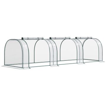 Szklarnia tunelowa Aosom 845-234V01, Brama rolowana, 350 × 80 × 100 cm