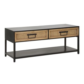 Stojak pod TV Hanoi, 2 szuflady, wielokolorowy, 95 × 38 × 38 cm
