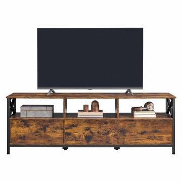 Stojak pod TV VASAGLE, Brązowo-czarny, 147 × 50 × 40 cm