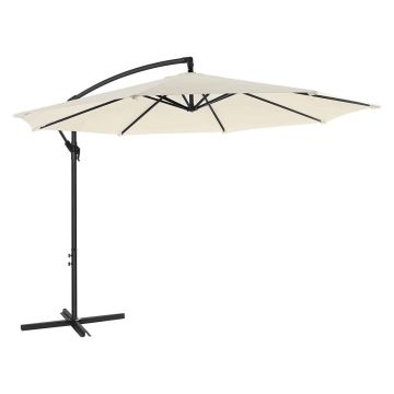 Parasol wspornikowy Ø 300 cm, beżowy