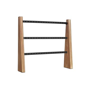 Wall-mounted jewelry holder, brown/black
