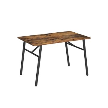 Vintage dining table, brown-black