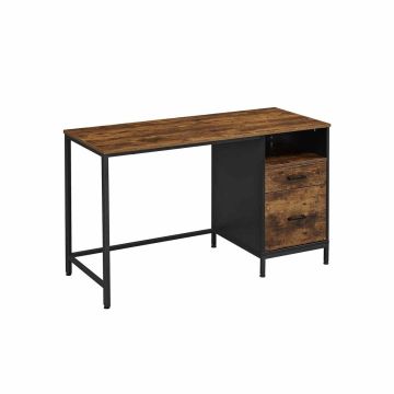 Computer desk with filing cabinet