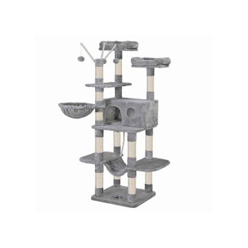 Scratching post 164 cm., light gray