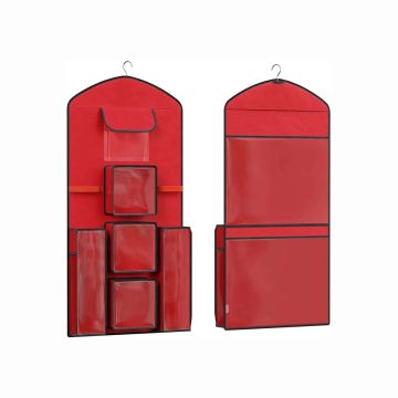 Hanging shelf on both sides, red