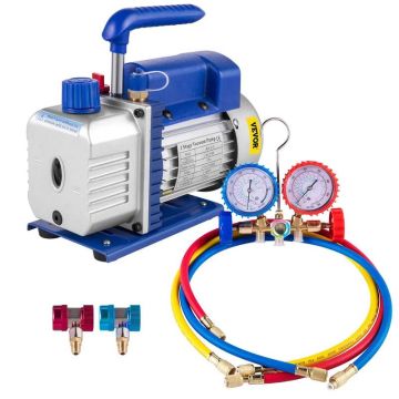 Vacuum pump 117 l/min for charging HVAC and car air conditioners