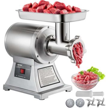 Commercial stainless steel meat grinder blade, 8500 W, 204.1 kg, for sausage stuffing