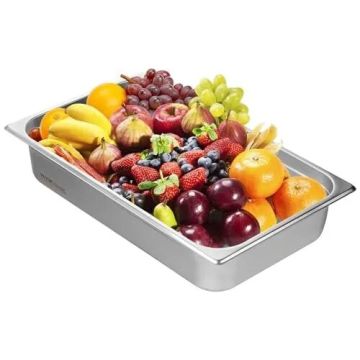 Stainless steel hotel frying pan, 4 inch deep, 0.8mm thick, commercial