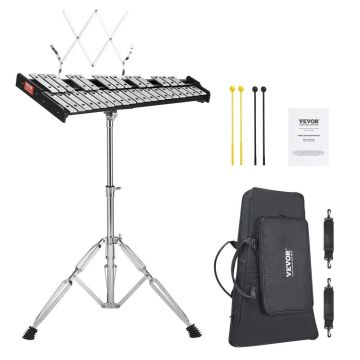 32-note bell-shaped xylophone set with stand and bag