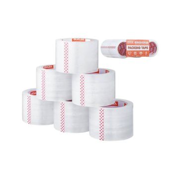 Clear packing tape, 3 inches wide, 6 rolls, 2.7 mil thick