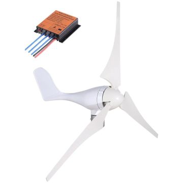 Wind turbine 400W 12V with 3-blade generator and charge controller