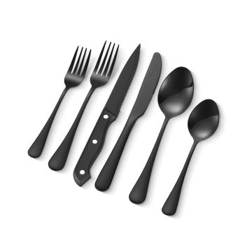 48-piece stainless steel cutlery set for 8 people