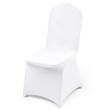 Spandex folding chair covers, white, 50 pcs.