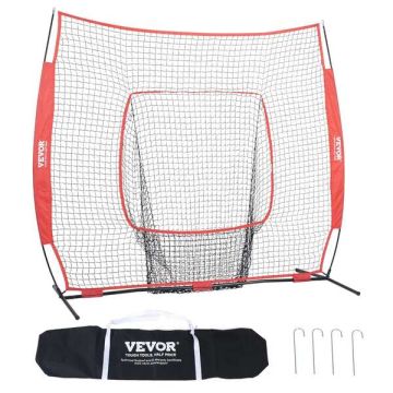 Przenośna siatka treningowa do baseballu i softballu 213x213 cm z torbą