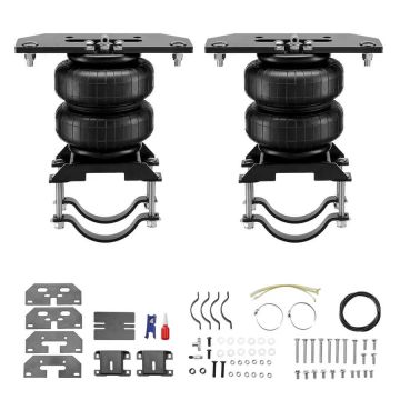 Airbag and air spring suspension kit, dodge ram 2500/3500 4WD, 5000 lbs load, 5-100 PSI