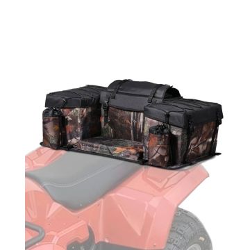 Quad bike rear storage bag, 68 L, 600D oxford, with seat cushion and bottle holder