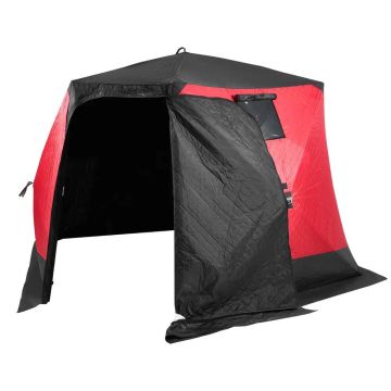 Portable insulated ice fishing tent for 4-6 people, 130x130 cm