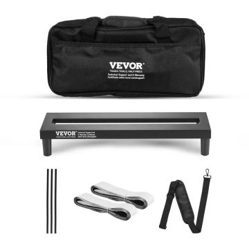 Guitar effects pedal board, 15x5.7 inches, aluminum, with carrying bag