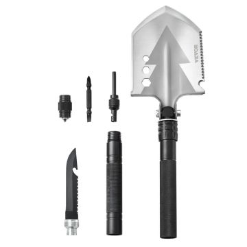 Survival Shovel 8 in 1, Foldable Multi-Tool