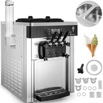 Soft ice cream maker, 2200 W, commercial, countertop