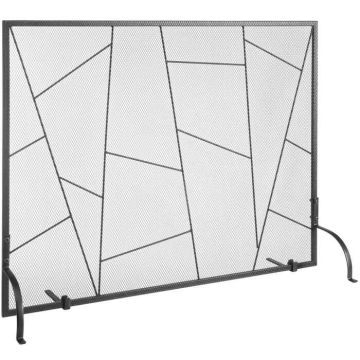 Fireplace grate, iron, 906x720 mm, spark protection