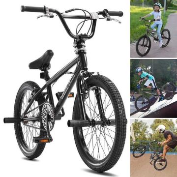 BMX bike 20 inch, racing with 360° rotor, hi-ten steel