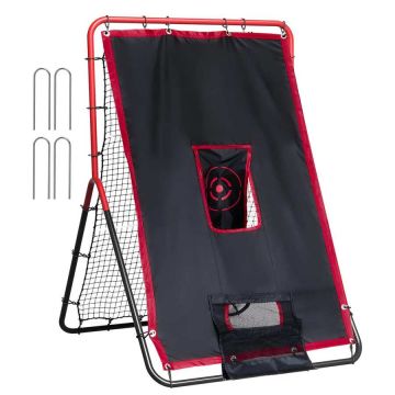 Siatka do odbijania piłek baseballowych i softballowych, 3,5 x 4,5 stopy, trener rzucania