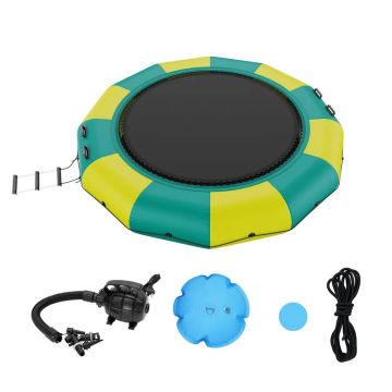Nadmuchiwana trampolina wodna 12 stóp z drabinką i pompką elektryczną