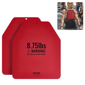 Steel weight plates 8.75 lbs pair, ergonomic, WOD, for fitness